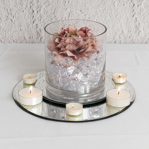 Tealight Candle Clear Cup X Large Pack 2 White (5.8Dx2.3cmH)