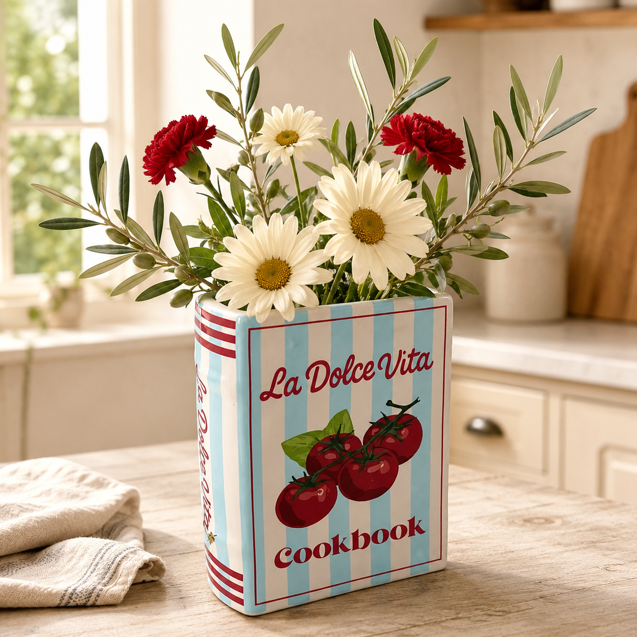 La Dolce Vita Book Planter Red - Availability: 01 Oct- (NEW)