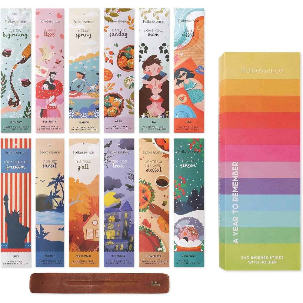 A Year to Remember Incense 240 Sticks Gift Pack Folkessence