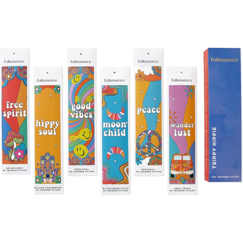 Trippy Hippie Incense Gift Pack 120 Sticks