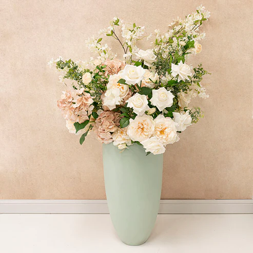 Bella Rose Real Touch Full Bloom Lge White (12cmDx65cmH)