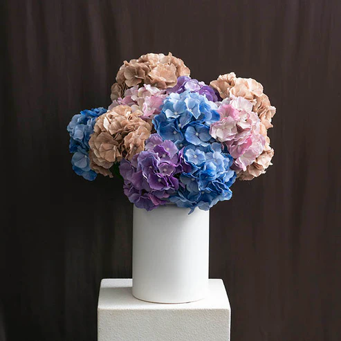 Eldorado Hydrangea Stem Cream Pink (18cmDx64cmH)
