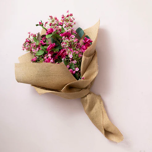 Gypsophila Baby's Breath Flower Spray Fuchsia (69cmH)