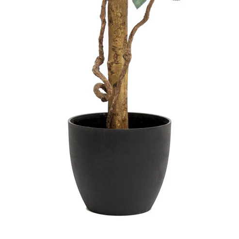 Artificial Rose Topiary Tree Potted White (120cmH)