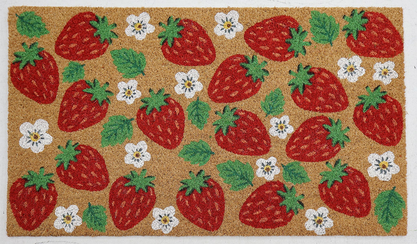 Strawberry Doormat Red 45x75cm