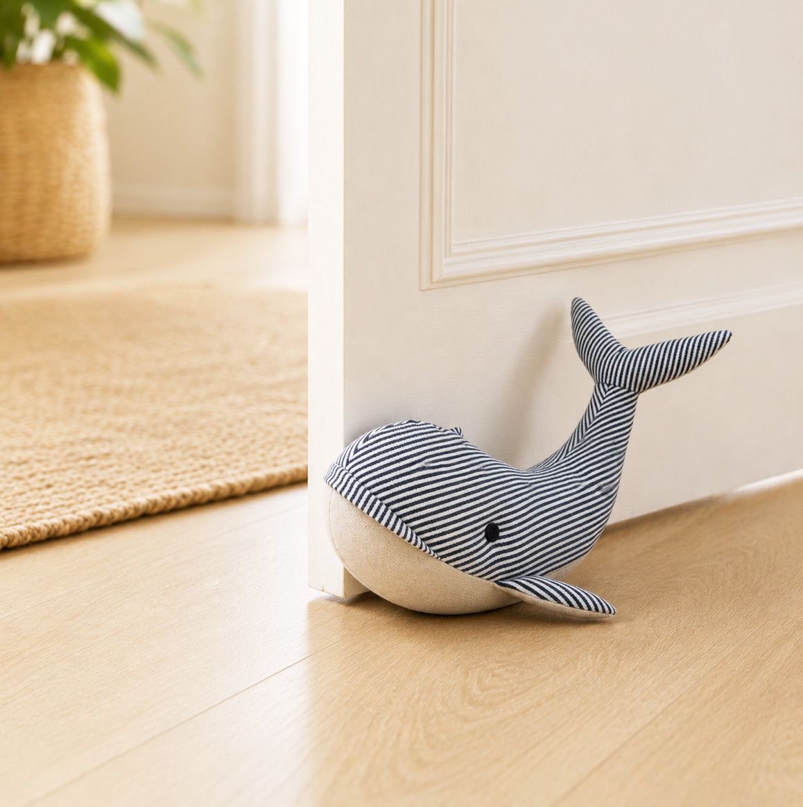 Whale Doorstopper Blue 22cm