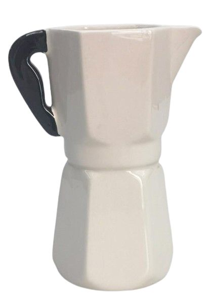 Coffee Pot Vase White 16cm