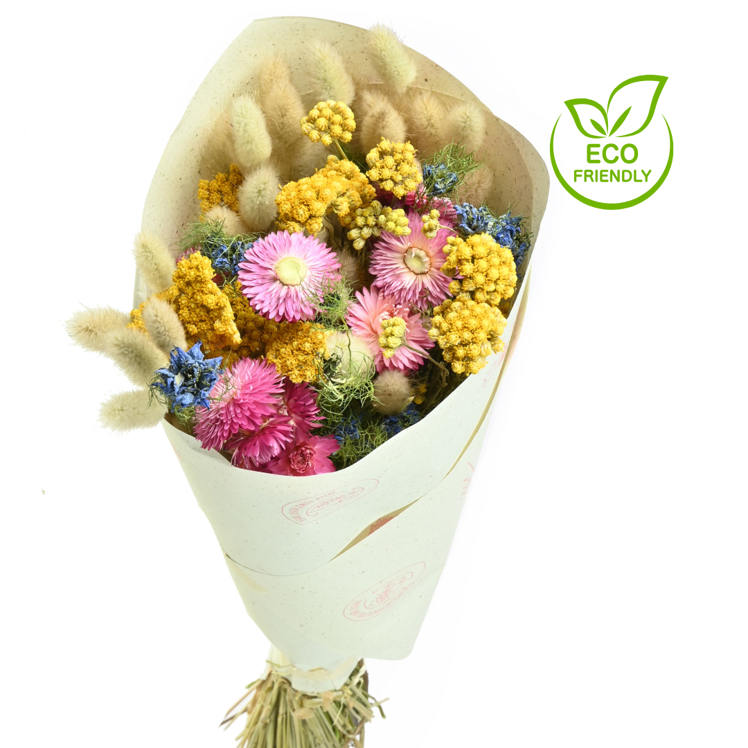Dried Eco Flower Bouquet Joy, 50cm, Mixed