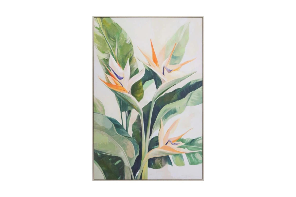 Framed Canvas Bird Of Paradise