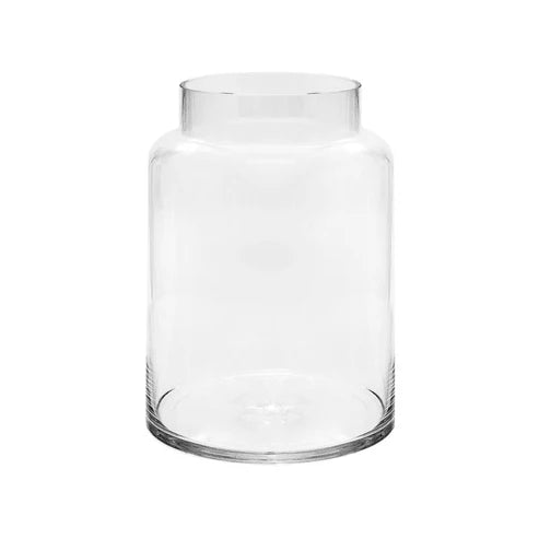 Glass Dimi Squat Dome Vase Clear - Small
