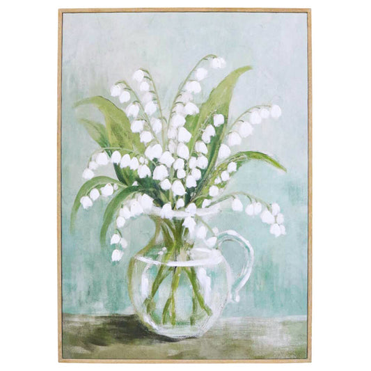 Framed Canvas Jug Of Flowers