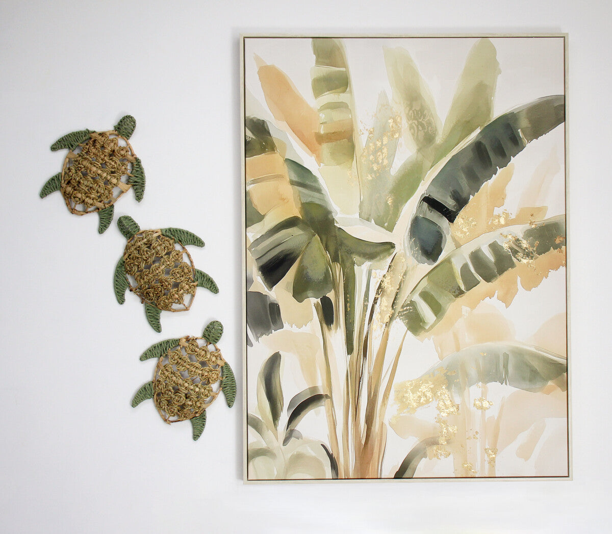 Framed Canvas Banana Palms