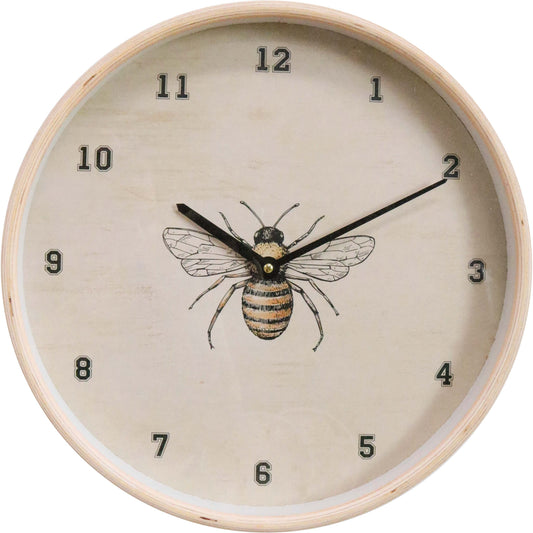 The Regal Bee Glass Wall Clock – 40cm
