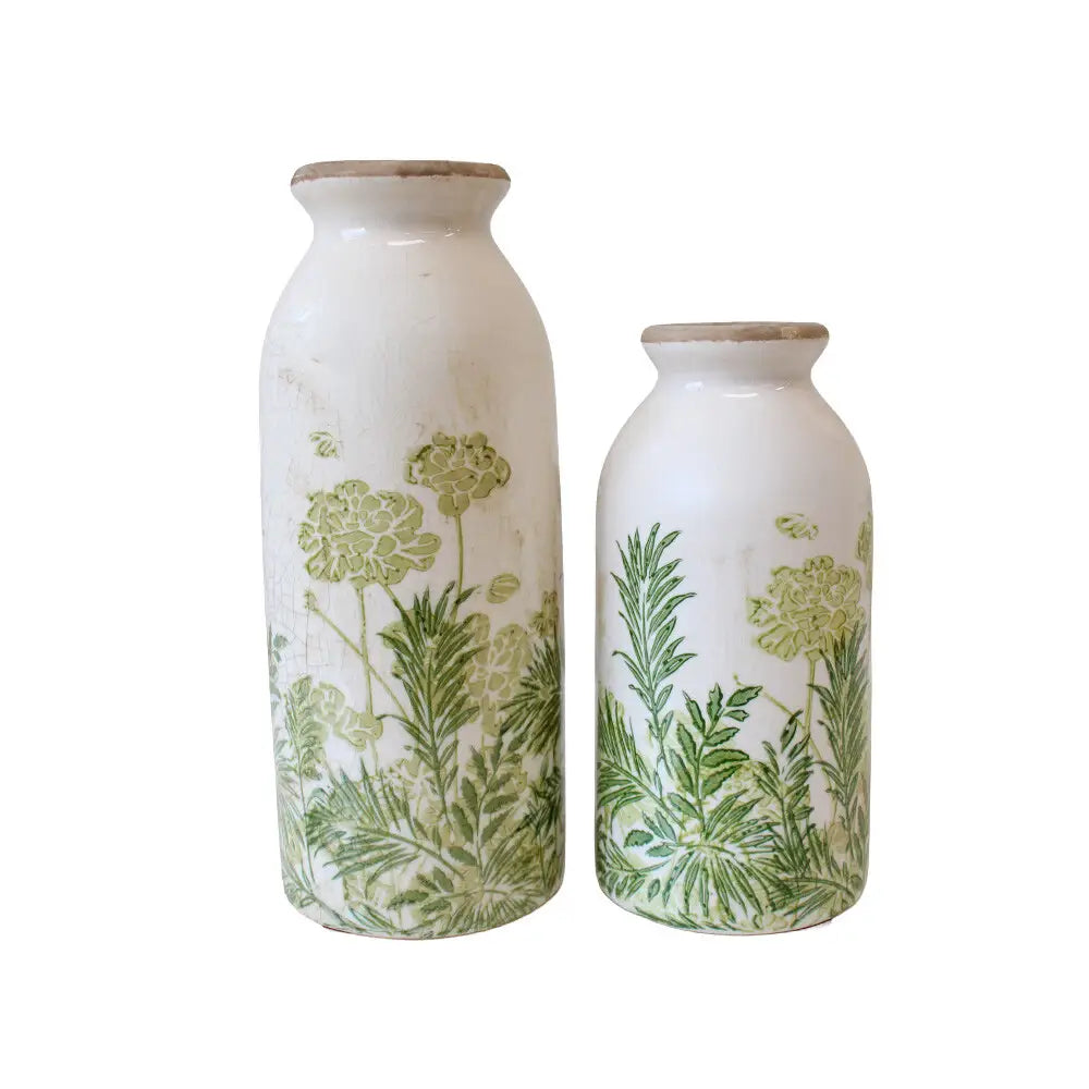 Bud Vase Botanical Green