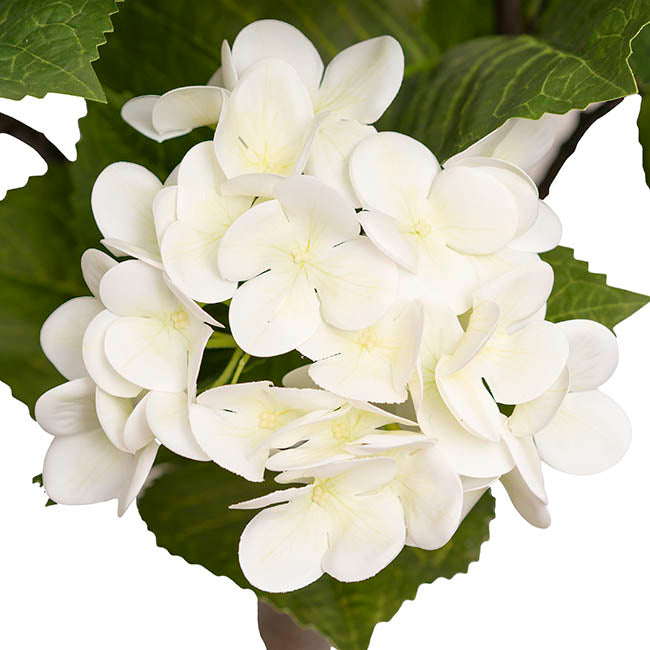 Real Touch Artificial Hydrangea Tree Potted White (90cmH)