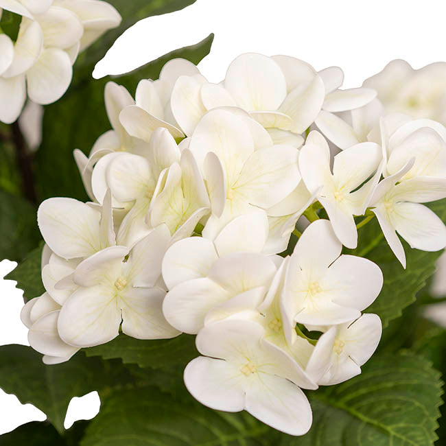 Real Touch Artificial Hydrangea Tree Potted White (90cmH)
