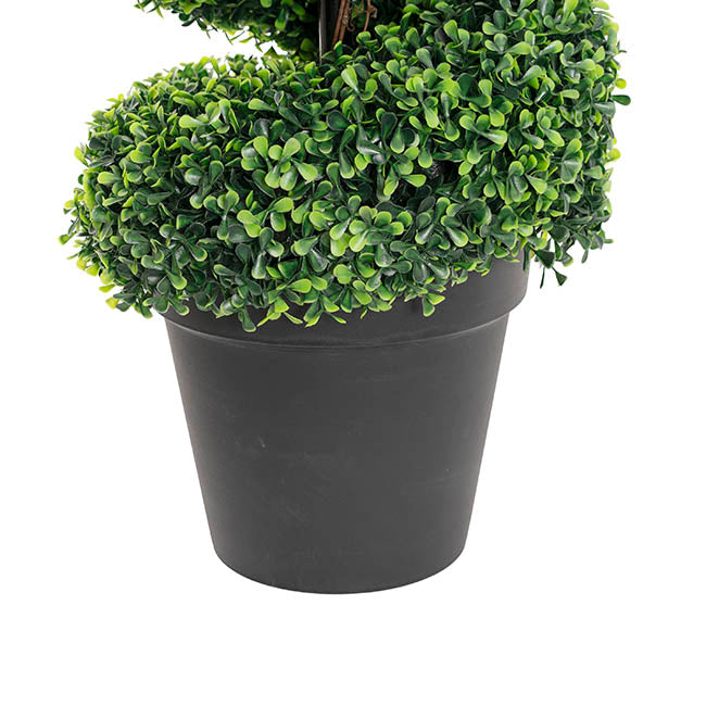 Topiary Spiral Tree Boxwood UV Resistant Green (90cmH)