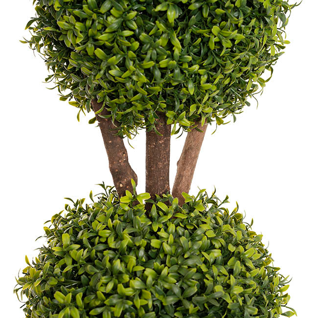 Topiary Tree 3 Ball Faux Boxwood UV Resistant Green (120cmH)