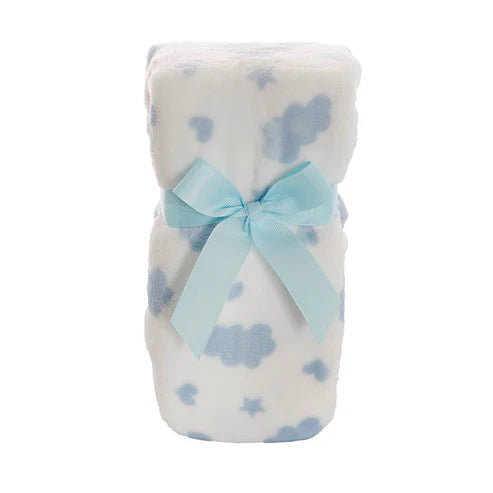 Rattle & Blanket Gift Pack Soft Blue (25cmH)