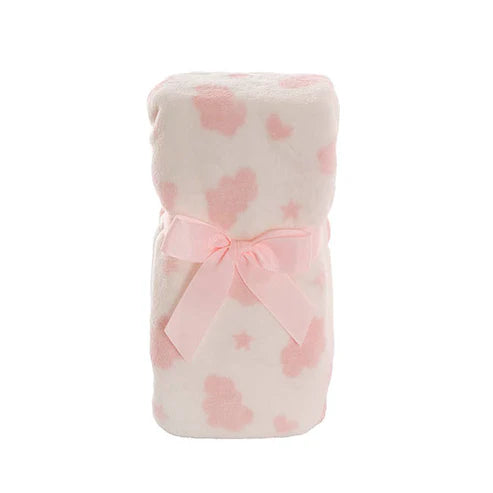 Bunny Flora, Rattle & Blanket Gift Pack Dusty Pink (25cmH)