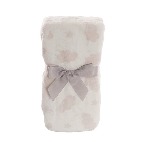 Bunny Flora, Rattle & Blanket Gift Pack Soft Grey (25cmH)