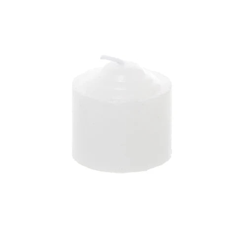 Votive Event Candle 8 Hour Bulk Pack 12 White (3.7x3.8cmH)