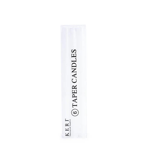 Taper Dinner Candle Pack 6 White (2cm x 25cmH)