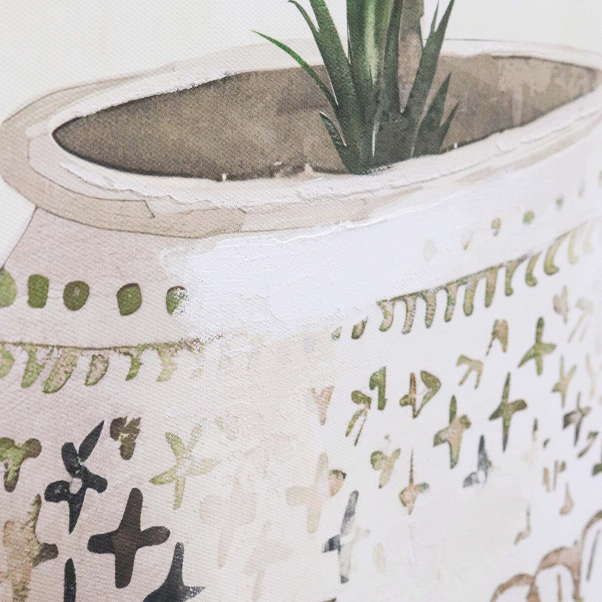 Framed Canvas Potted