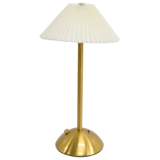 Pleated Glow Dual-Tone USB Table Lamp