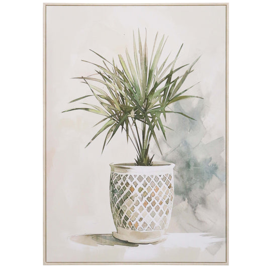 Framed Canvas Potted