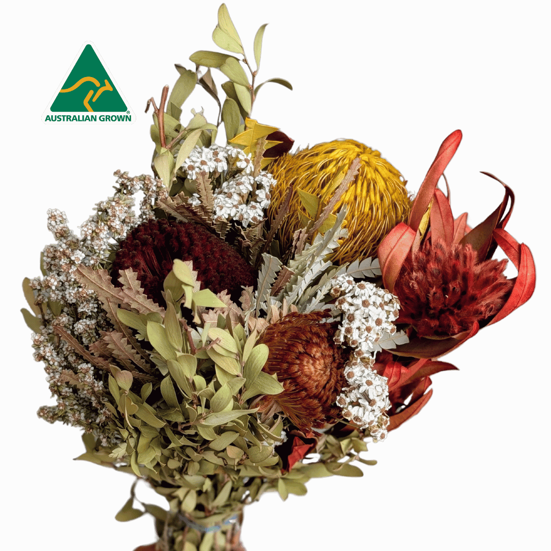 Australian Dried Ready Mixed Bunch, 45cm, Autumn