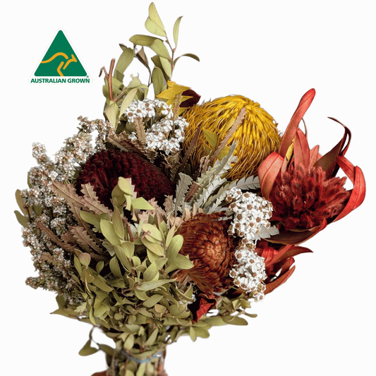 Australian Dried Ready Mixed Bunch, 45cm, Autumn