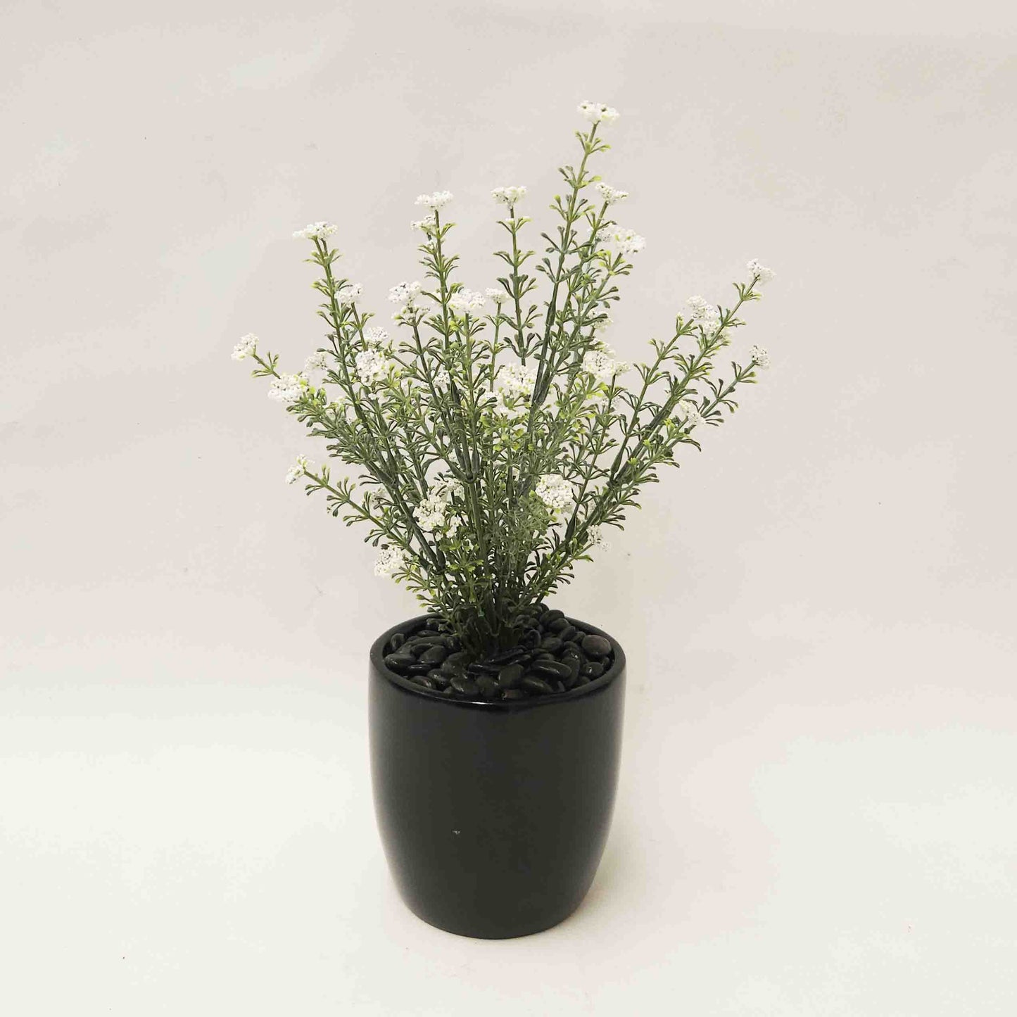 Baby’s Breath Bush with White Flowers Complete in Fiberglass Pot 35cm