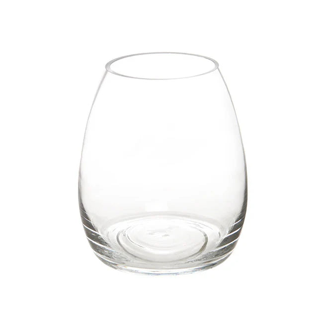 Glass Belly Vase Clear