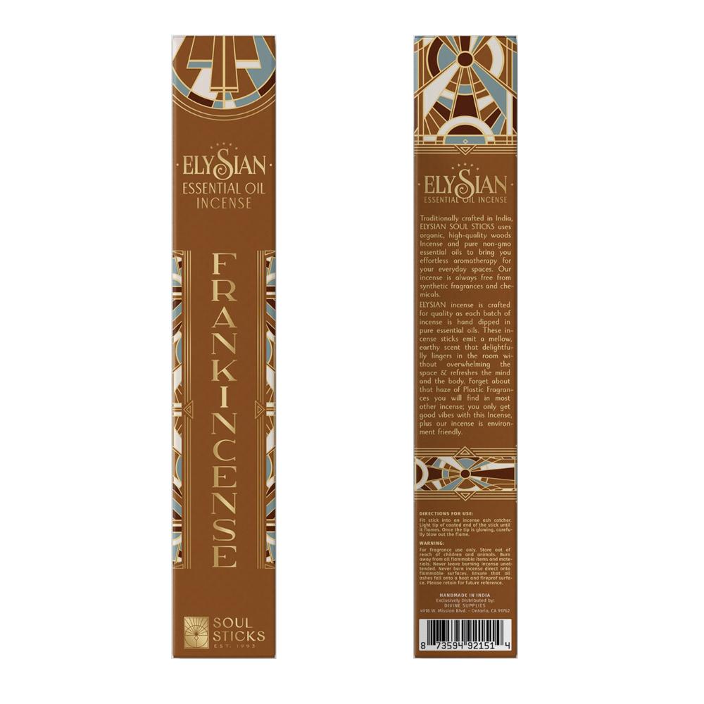 Frankincense Essential Oil Incense 10 Sticks Elysian