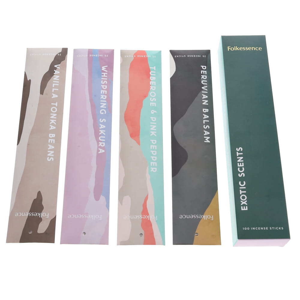 Exotic Scents 100 Incense Sticks Gift Pack