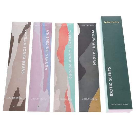 Exotic Scents 100 Incense Sticks Gift Pack
