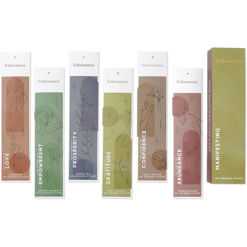 Manifesting Incense 120 Sticks Gift Pack Folkessence