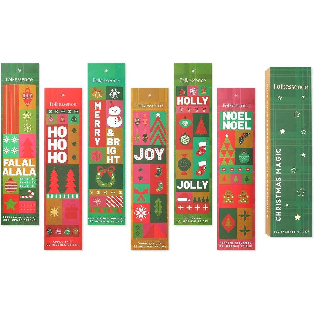 Christmas Magic Incense 120 Sticks Gift Pack Folkessence