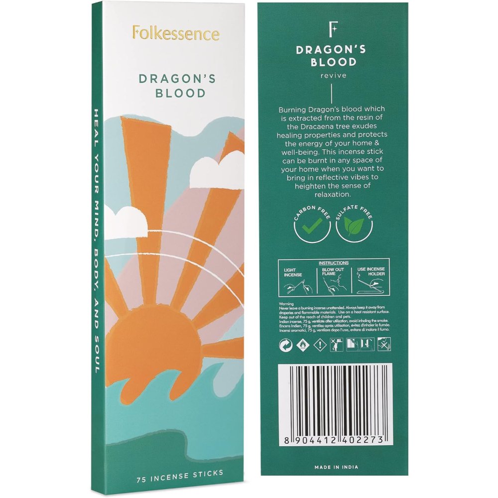 Dragons Blood Incense 75 Sticks Folkessence