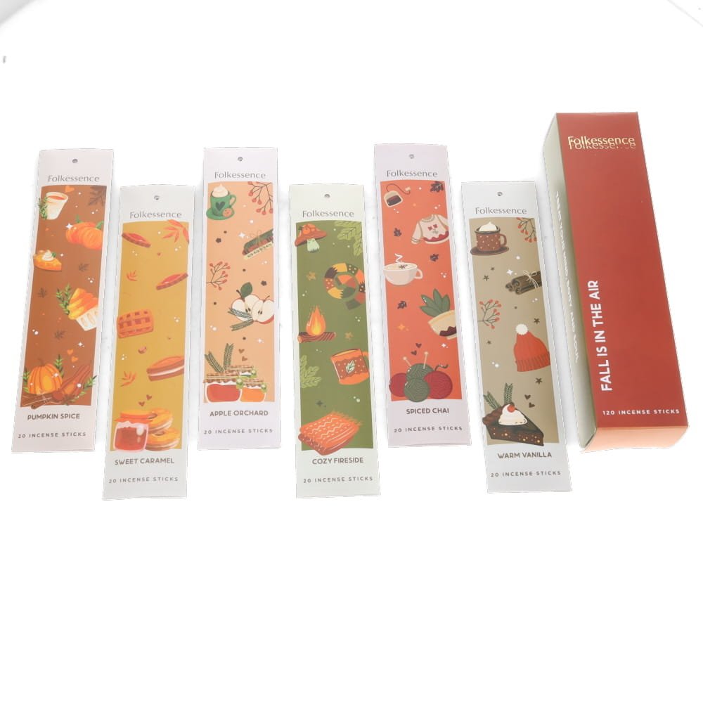 Fall is in the Air Incense 120 Sticks Gift Pack Folkessence