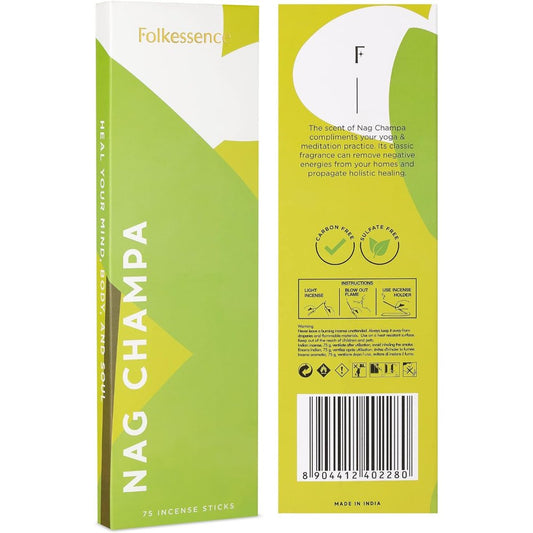 Nagchampa Incense 75 Sticks Folkessence