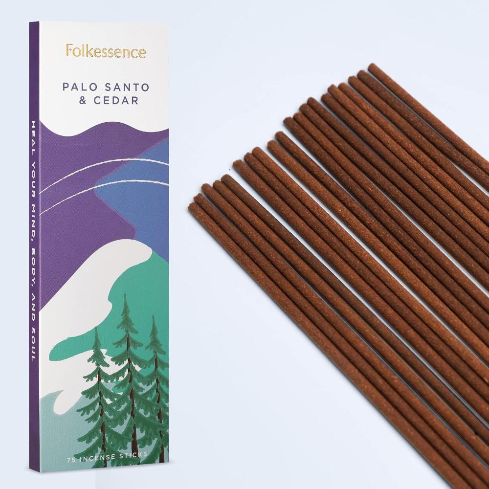 Palo Santo & Cedar Incense 75 sticks Folkessence