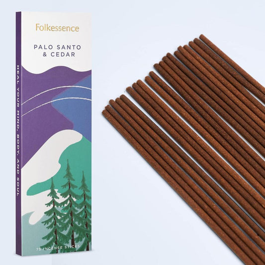 Palo Santo & Cedar Incense 75 sticks Folkessence