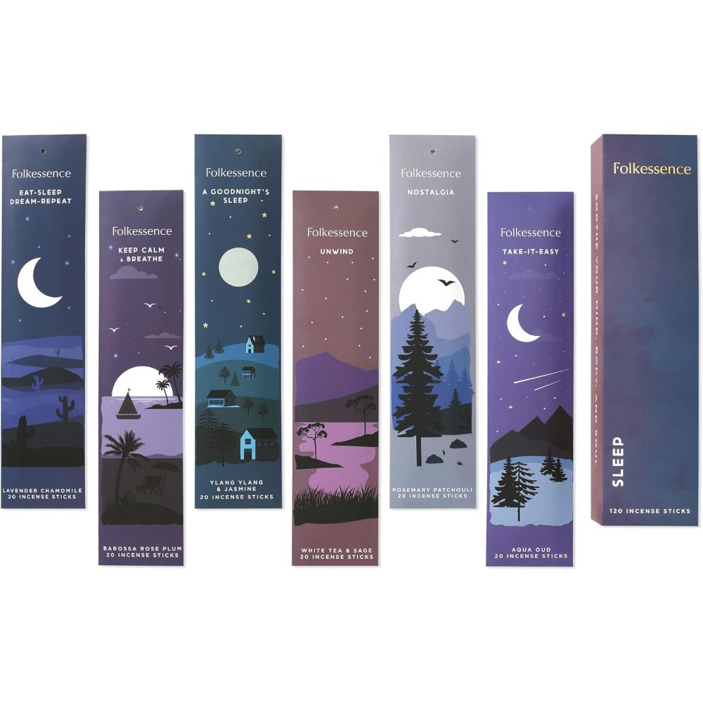 Sleep Incense 120 Sticks Gift Pack Folkessence