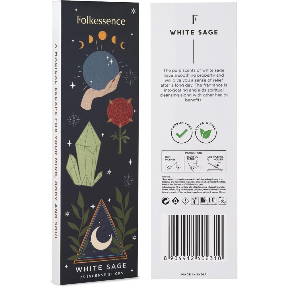 White Sage Incense 75 sticks Folkessence
