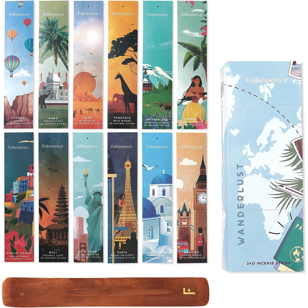 Wanderlust Incense Gift Pack 240 Sticks