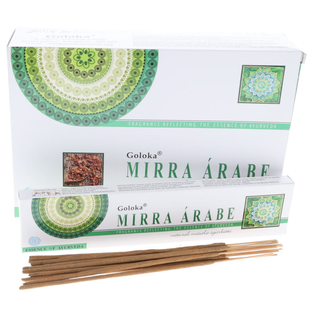 30% OFF - Arabian Myrrh Incense Sticks 15gms Goloka
