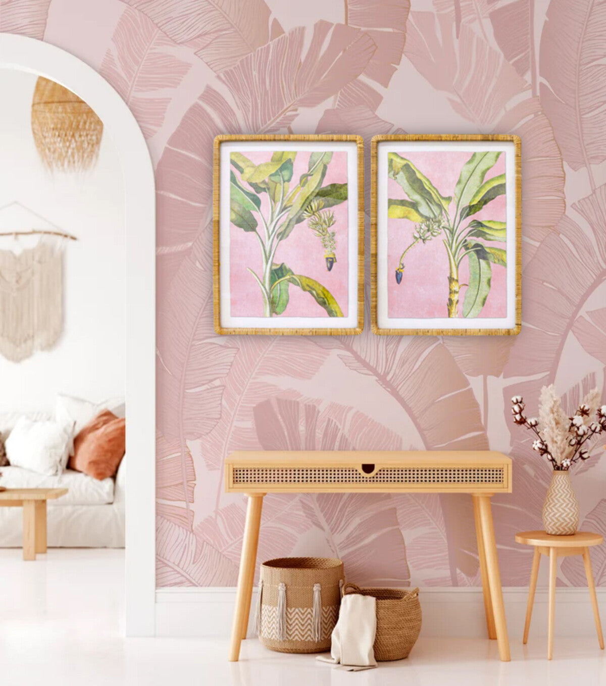 Framed Print Asstd Banana Palms