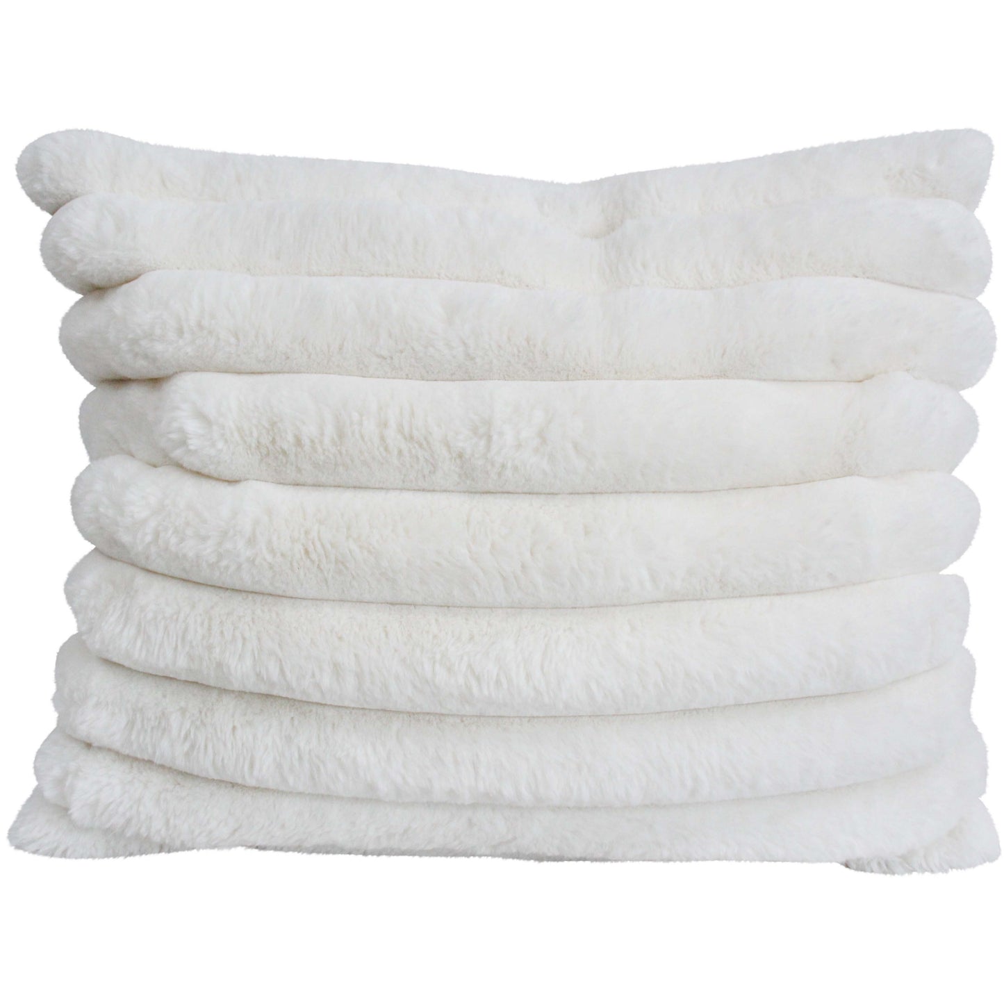 Cushion Puffer Faux Fur Ivory